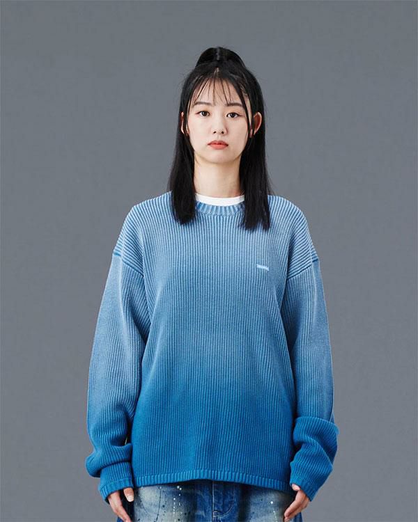 Liberaiders リベレイダース FADE LOW GAUGE KNIT SWEATER メンズ ニット セーター フェード加工 グラデーション 送料無料 atftps Liberaiders リベレイダース FADE LOW GAUGE KNIT SWEATER | ARTIF