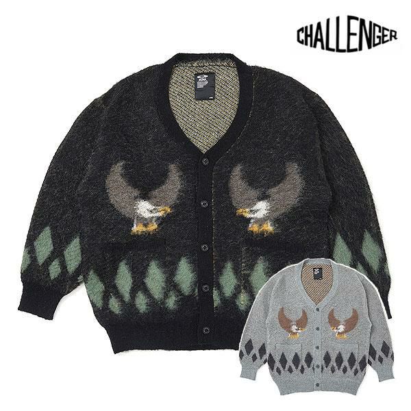早い者勝ちCHALLENGER NATIVE EAGLE CARDIGAN CHALLENGER チャレンジャー NATIVE EAGLE CARDIGAN