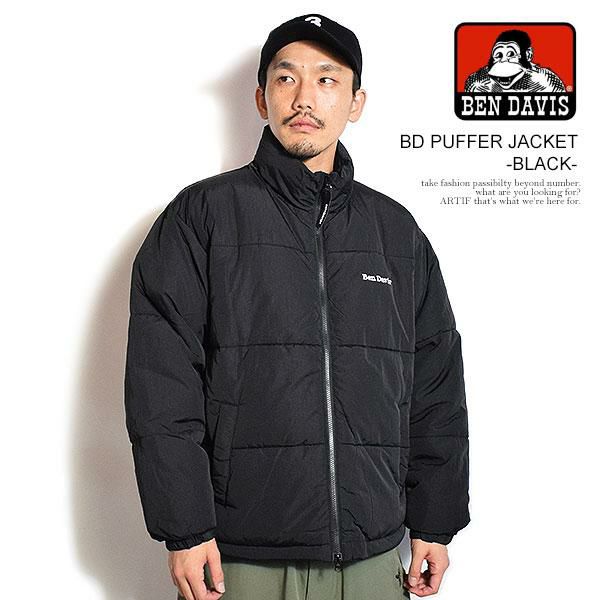 BEN DAVIS ベンデイビス BD PUFFER JACKET -BLACK-