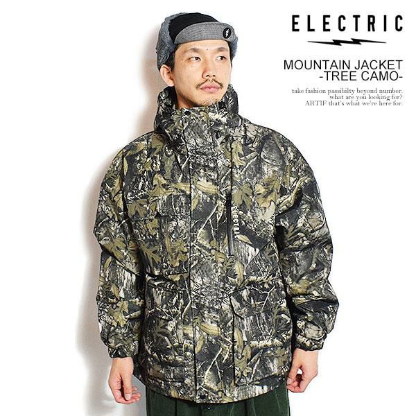 ELECTRIC 撥水 マウンテンジャケット TREE CAMO エレクトリック ELECTRIC エレクトリック MOUNTAIN JACKET -TREE CAMO-