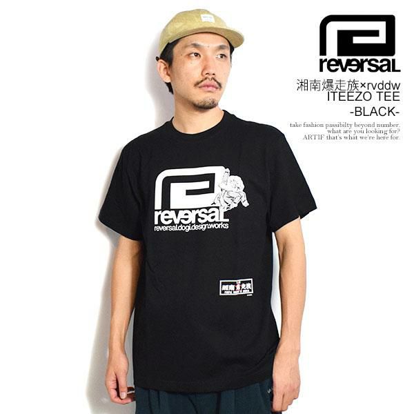 reversal リバーサル 湘南爆走族 × rvddw ITEEZO TEE -BLACK- | ARTIF