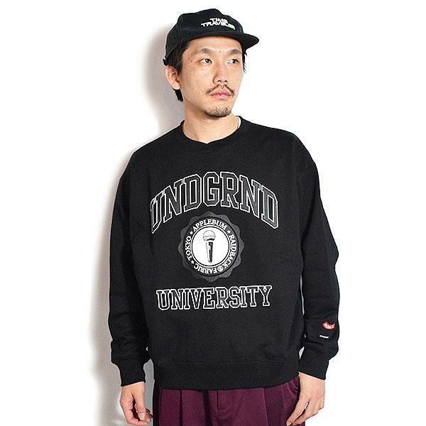 APPLEBUM アップルバム “UNDERGROUND UNIVERSITY” Crew Sweat