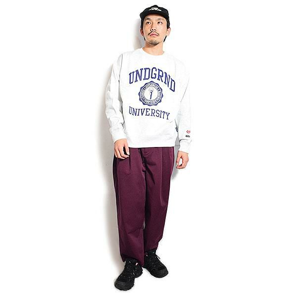 APPLEBUM アップルバム “UNDERGROUND UNIVERSITY” Crew Sweat