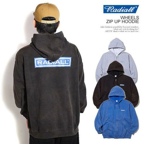 RADIALL ラディアル WHEELS - ZIP UP HOODIE