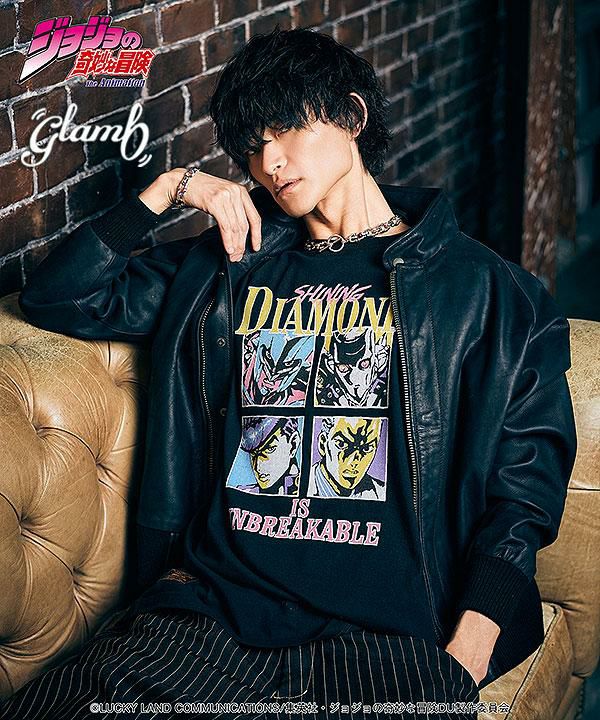 (最終値下げ15日削除)ジョジョ　glamb トレーナー ブラックM glamb×ジョジョの奇妙な冒険 黄金の風 先行予約 5月上旬～中旬入荷予定