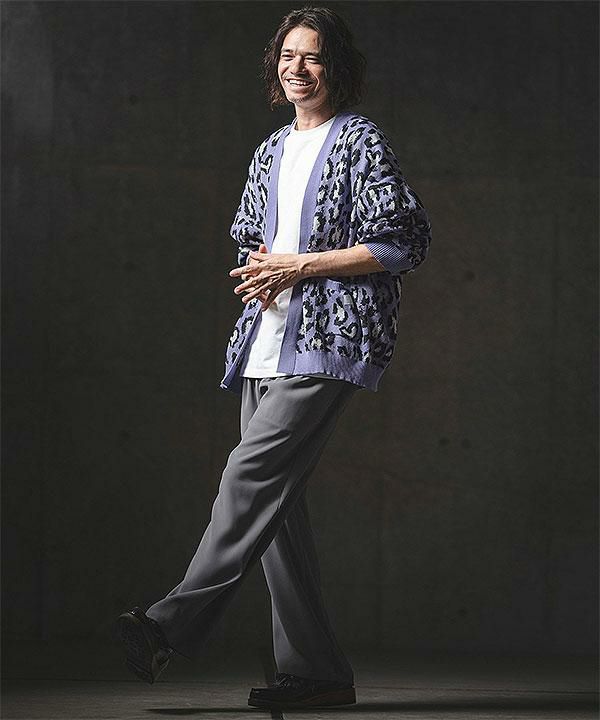 新品】期間限定GLIMCLAP グリムクラップ ヒョウ柄カーディガンL グレー