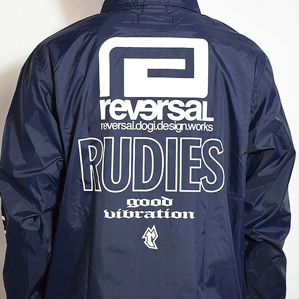 reversal リバーサル RUDIE'S × rvddw 2026_COACH JACKET -NAVY