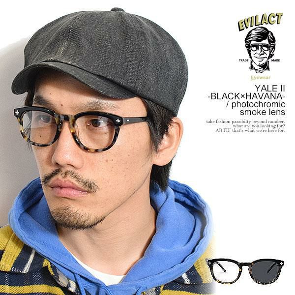 EVILACT EYEWEAR イーブルアクト アイウェア YALE II -BLACK×HAVANA