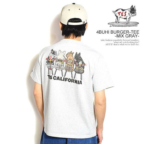 The Endless Summer エンドレスサマー TES 4BUHI BURGER-TEE -MIX GRAY-
