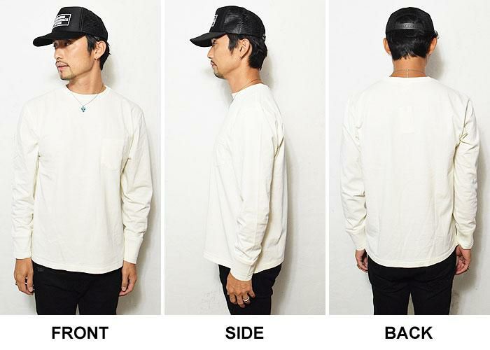 GLAD HAND グラッドハンド STANDARD POCKET L/S T-SHIRTS -WHITE-