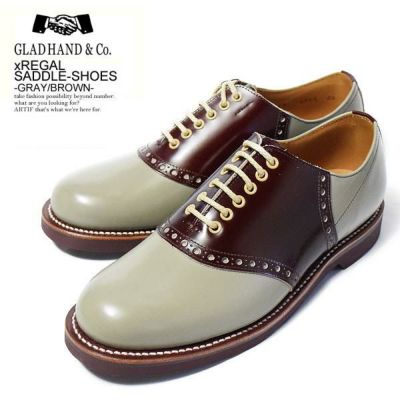 GLAD HAND×REGAL グラッドハンド×リーガル SADDLE-SHOES -GRAY/BROWN-