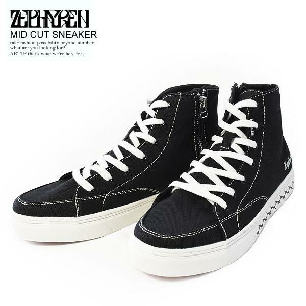ZEPHYREN ゼファレン MID CUT SNEAKER メンズ スニーカー 靴 ミッド