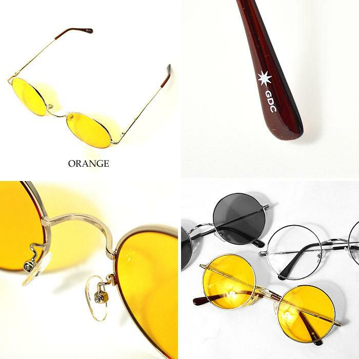 GDC Round Sunglasses イエロー GDC Round Sunglasses イエロー