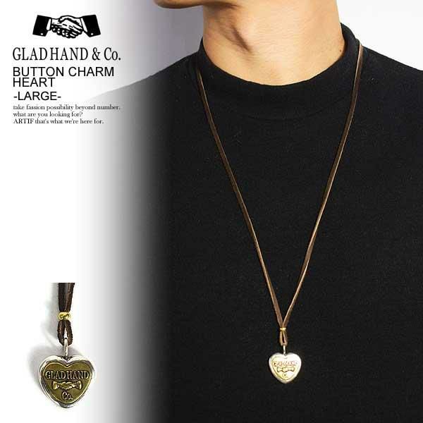 GLAD HAND グラッドハンド BUTTON CHARM HEART -LARGE