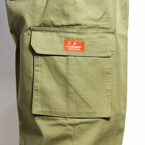 COOKMAN クックマン CHEF CARGO PANTS RIPSTOP -OLIVE- 33896 | PHYNAM