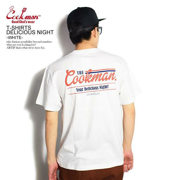 COOKMAN クックマン T-shirts Delicious Night メンズ Tシャツ 半袖