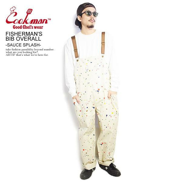 COOKMAN クックマン FISHERMAN'S BIB OVERALL -SAUCE SPLASH- メンズ