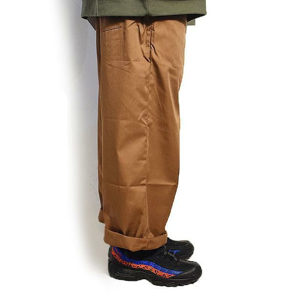 COOKMAN クックマン WIDE CHEF PANTS -CHOCOLATE- パンツ ワイドシェフ