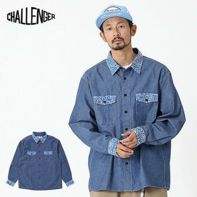 30％OFF SALE セール CHALLENGER チャレンジャー BANDANA REMAKE SHIRT