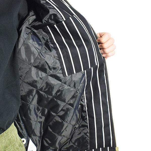 COOKMAN クックマン DELIVERY JACKET EX WARM STRIPE -BLACK-